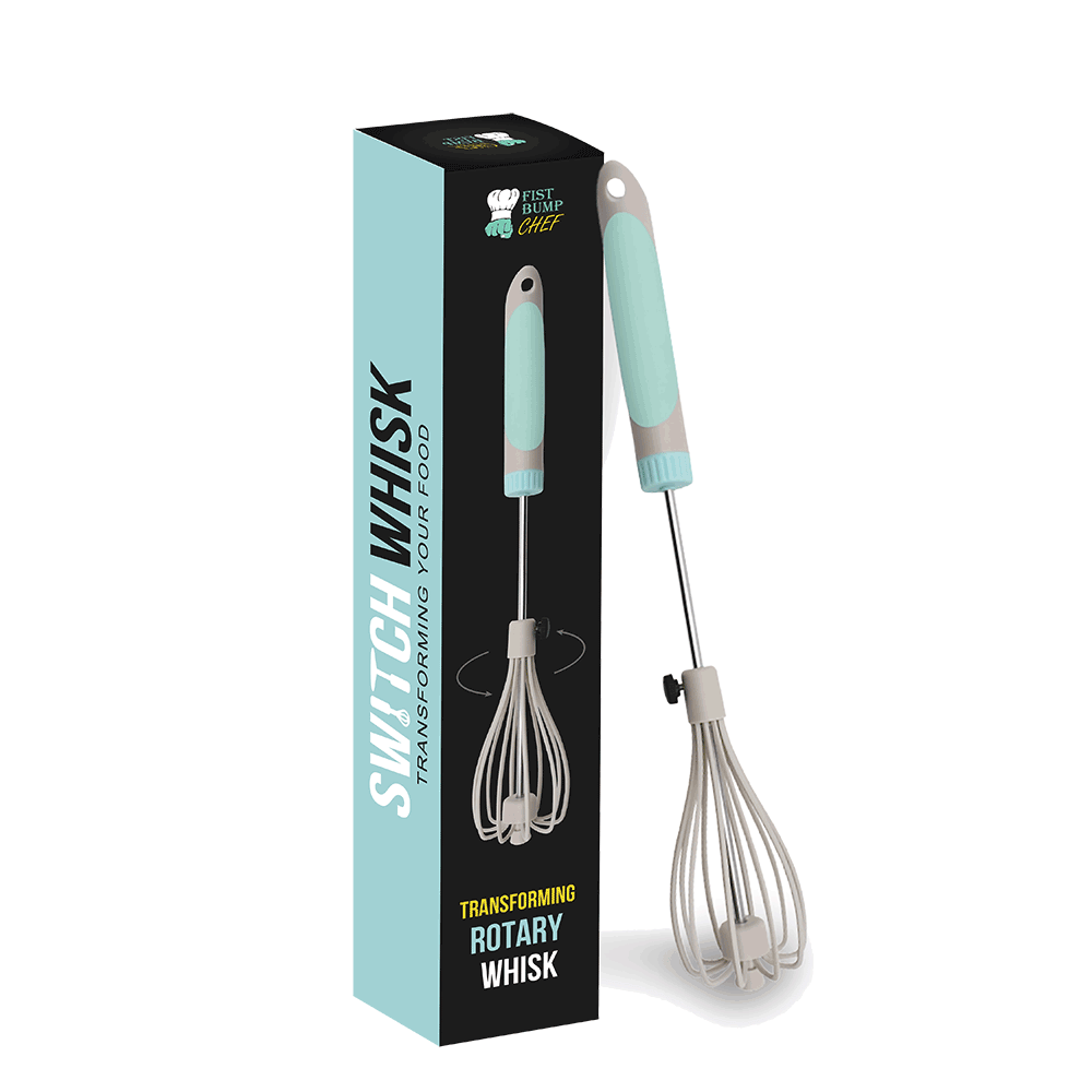 Switch Whisk™ - Deluxe Transforming, Scratch-Proof Speed Whisk - Fist Bump Chef